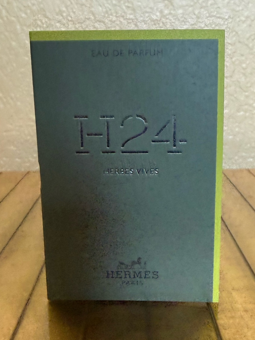Hermes H24 Box in Olive Green with Lime Edge x2 EDP